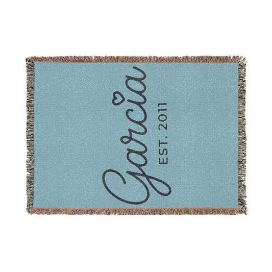 Personalized Woven Blanket